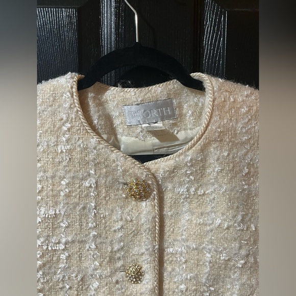 Worth Collective Gold Thread Tweed Jacket - Picture 2 of 9